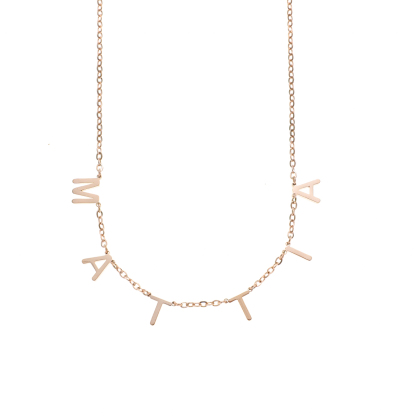 Custom Letter Name Pendant Necklace