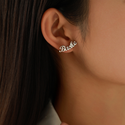 Classic and Best-selling Customized Name Earrings