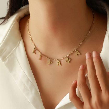 Best Seller Custom Letter Name Pendant Necklace