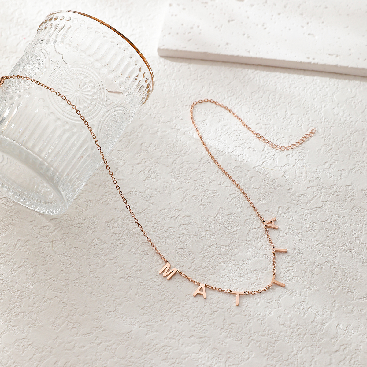 Custom Letter Name Pendant Necklace