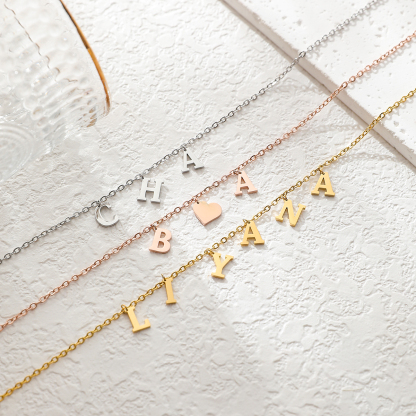 Best Seller Custom Letter Name Pendant Necklace