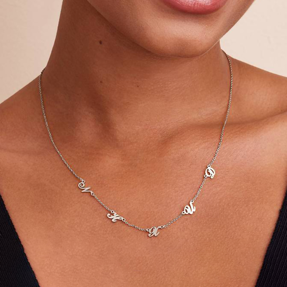 Custom Letter Pendant Necklace