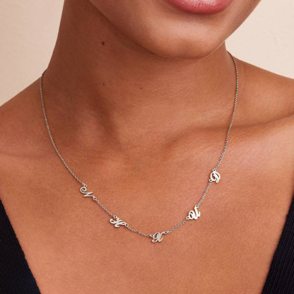 Custom Letter Pendant Necklace