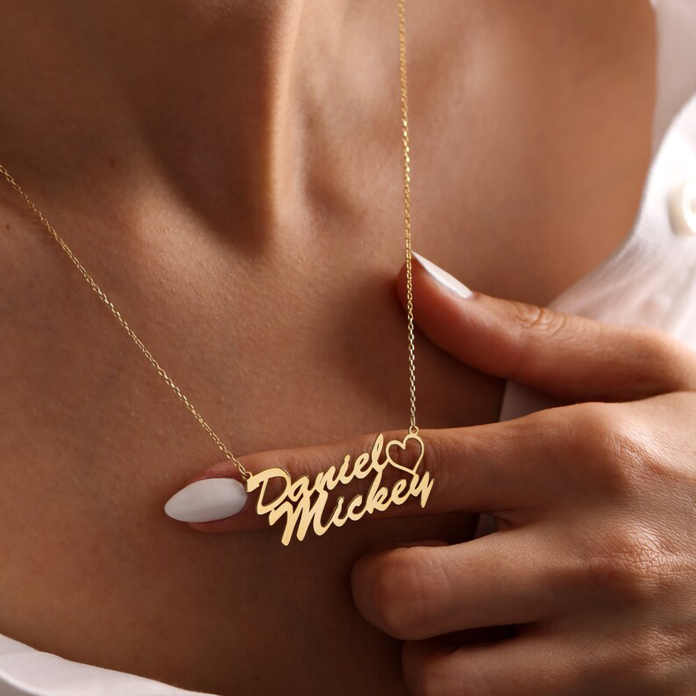 Personalized Double Name Necklace