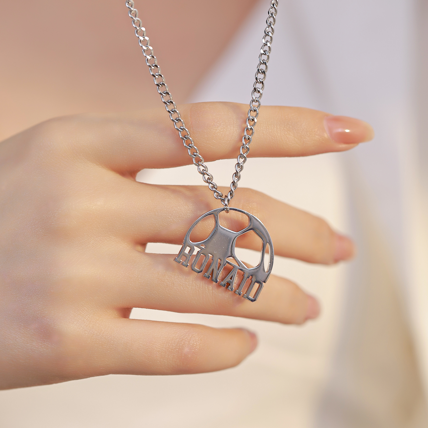 [Copy]Custom name Necklace with the Pattern of Shooting at the Basket