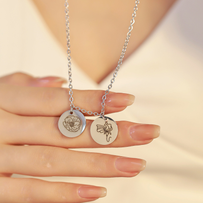[Copy]Custom Name Rhinestone Necklace For Mom And Baby