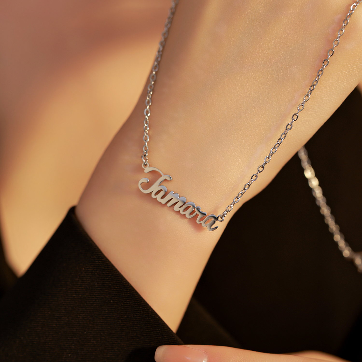 Custom Necklace with Artistic Font Names