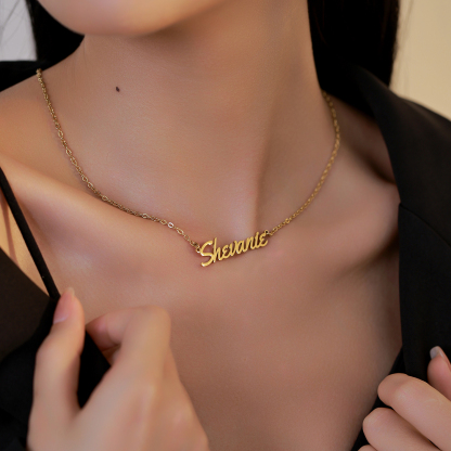 Custom Name Necklace with Playful Font 