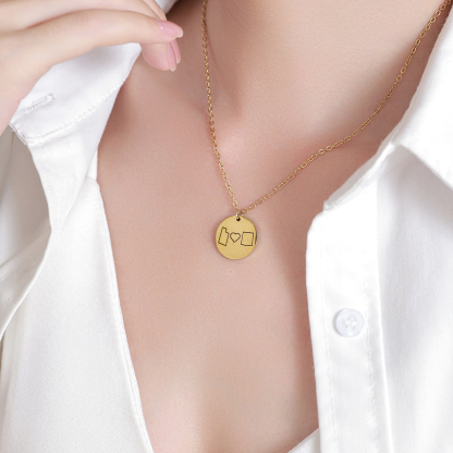 Custom City Map Shaped Necklace for Lovers