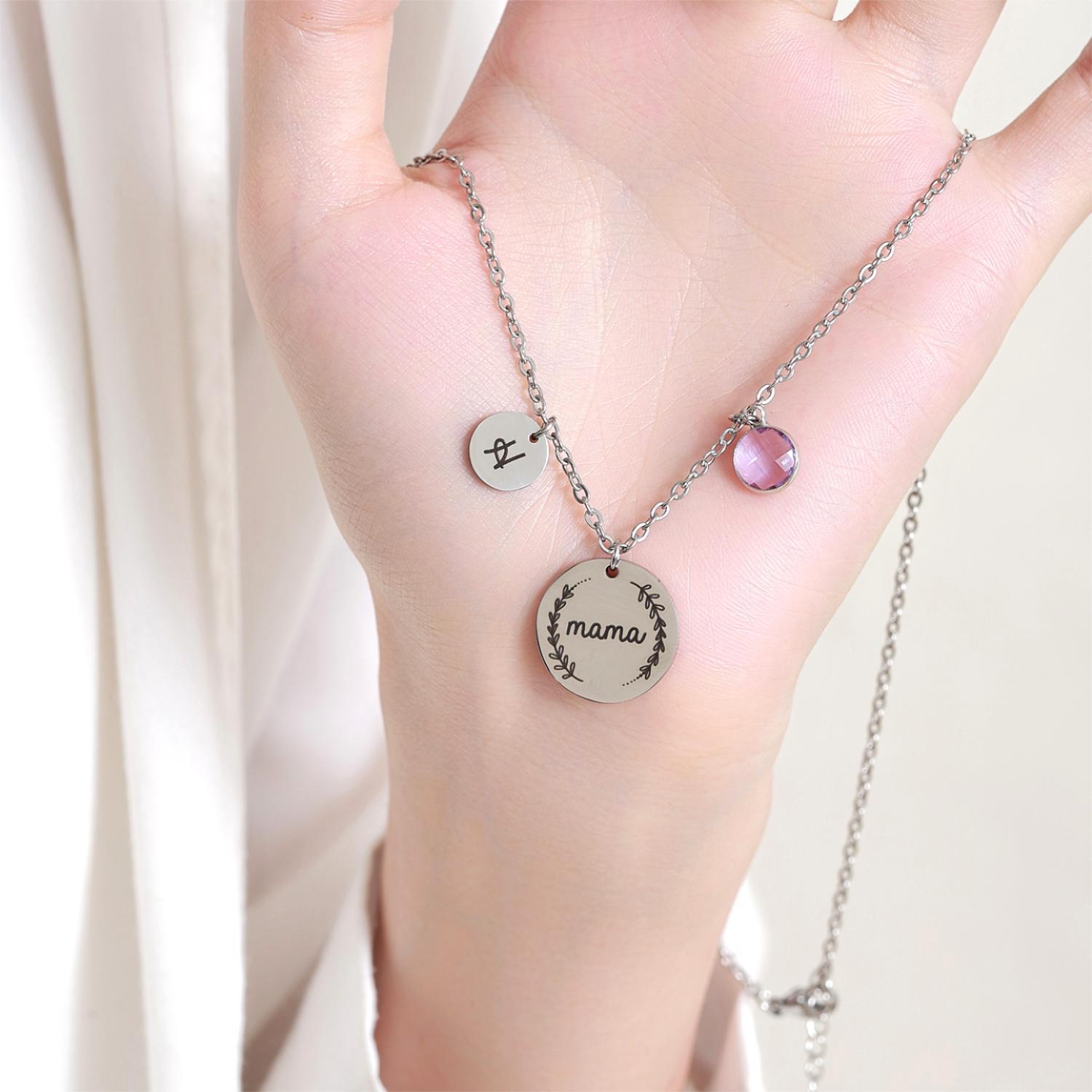 [Copy]Custom Necklace combination Names Emojis and Birthstones