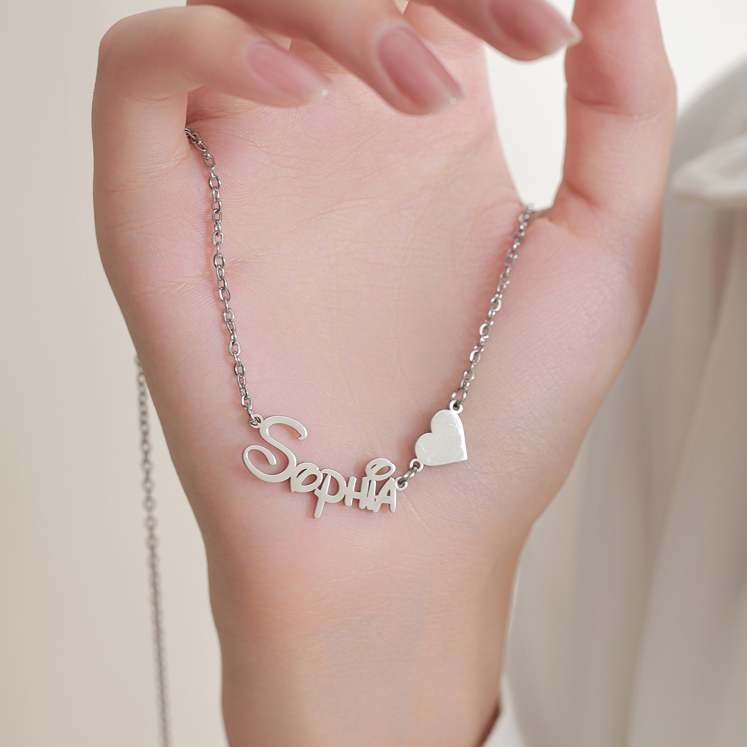 [Copy]Custom Name Necklace with Playful Font 