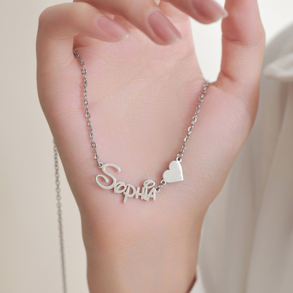 [Copy]Custom Name Necklace with Playful Font 