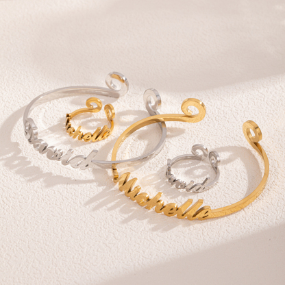 "Black Myth: Wukong" Custom Name Jewelry Set with Golden Hoop 2Styles