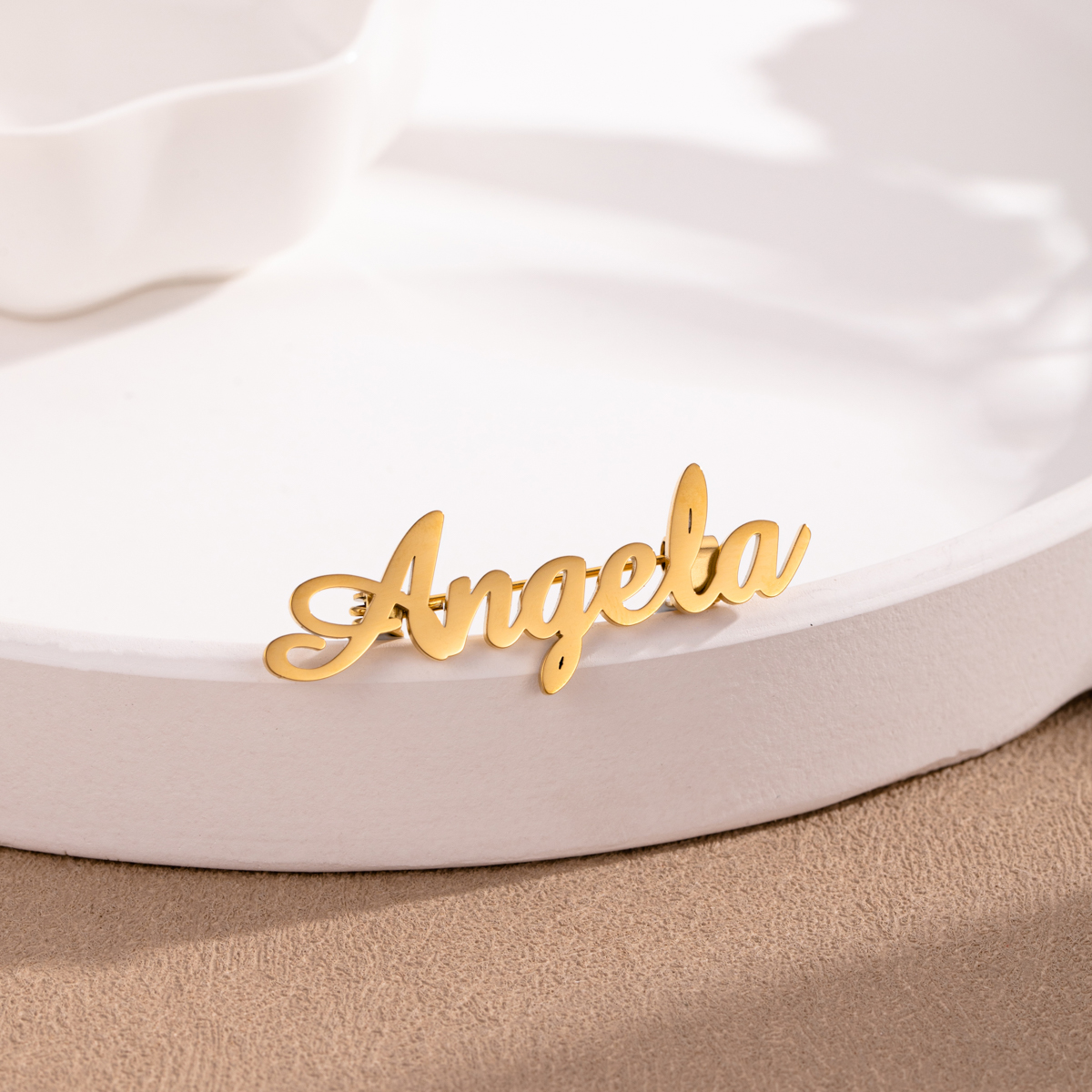 Custom Name Brooches with Artistic Fonts