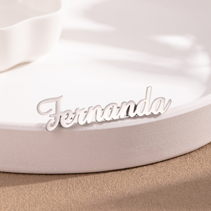 Custom Name Brooches with Artistic Fonts