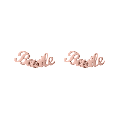 Classic Customized Name Earrings
