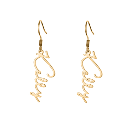 Classic Custom Name Earrings