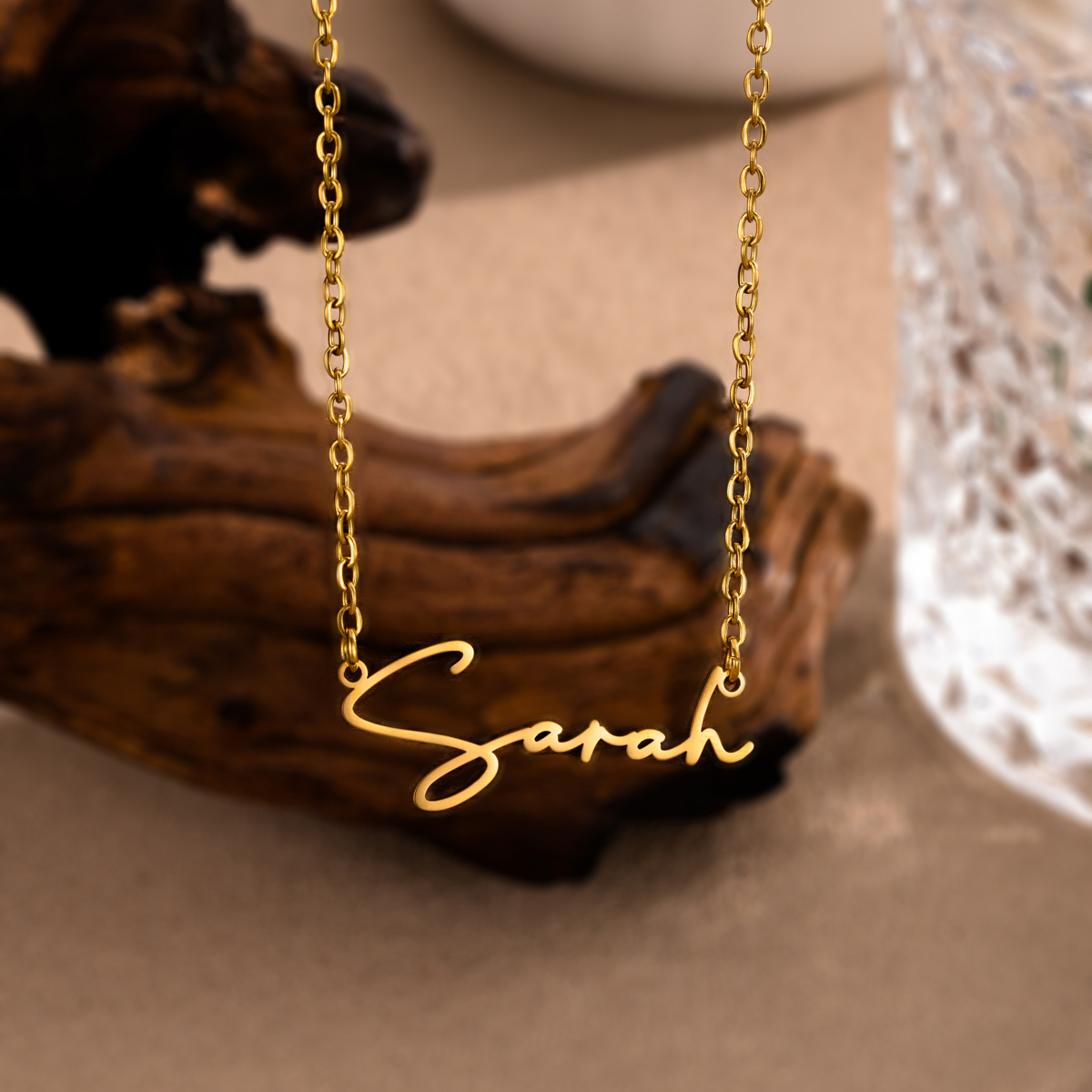 Minimalist Cursive Name Necklace