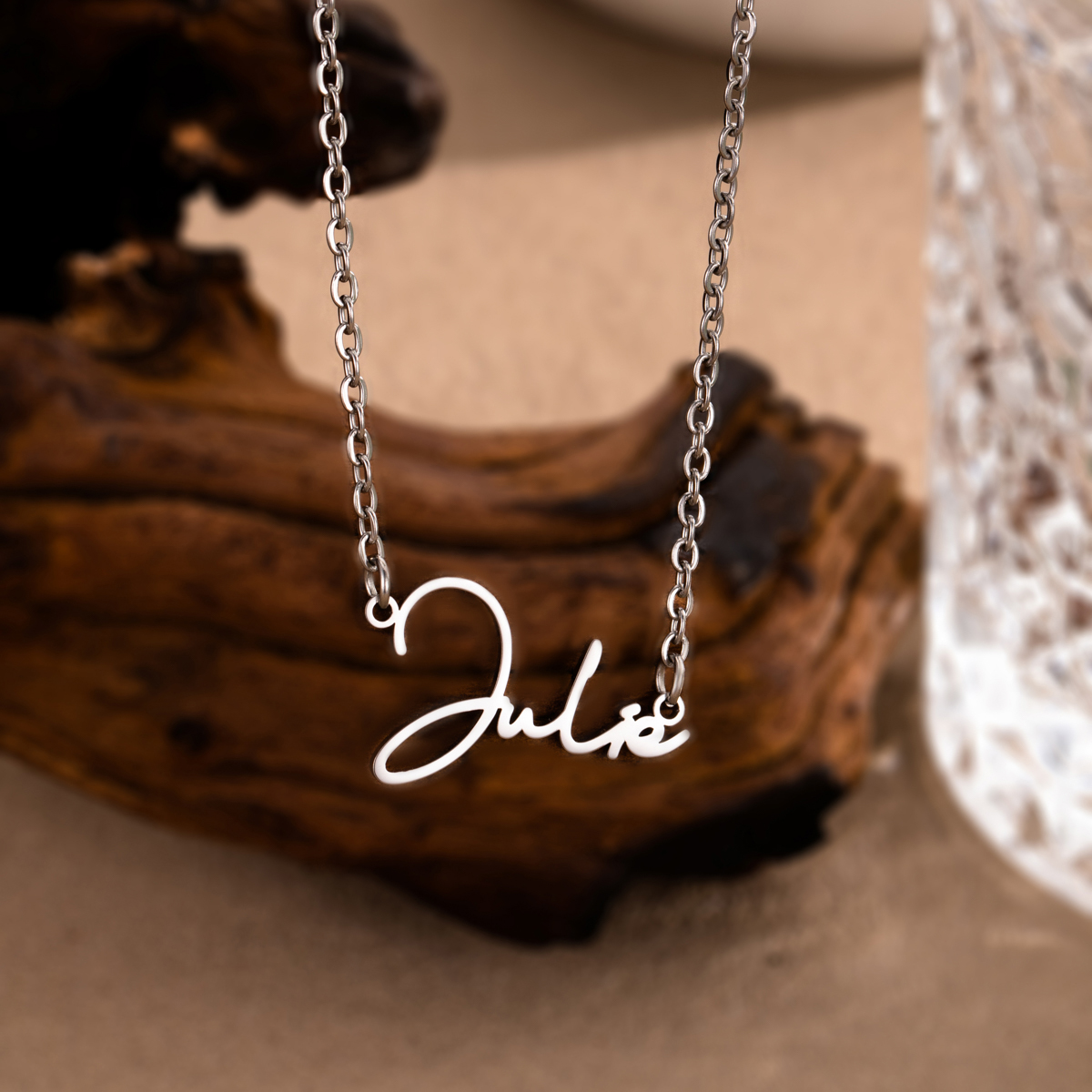 Minimalist Cursive Name Necklace