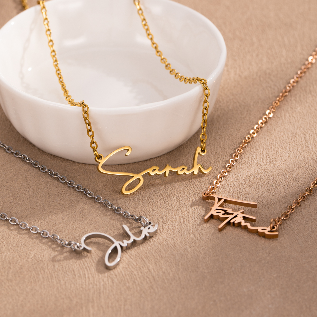 Minimalist Cursive Name Necklace