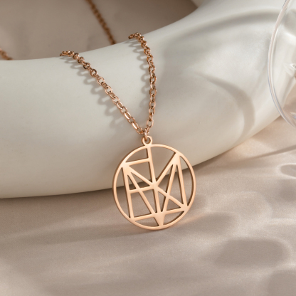 Personalized Name Logo Pendant Necklace