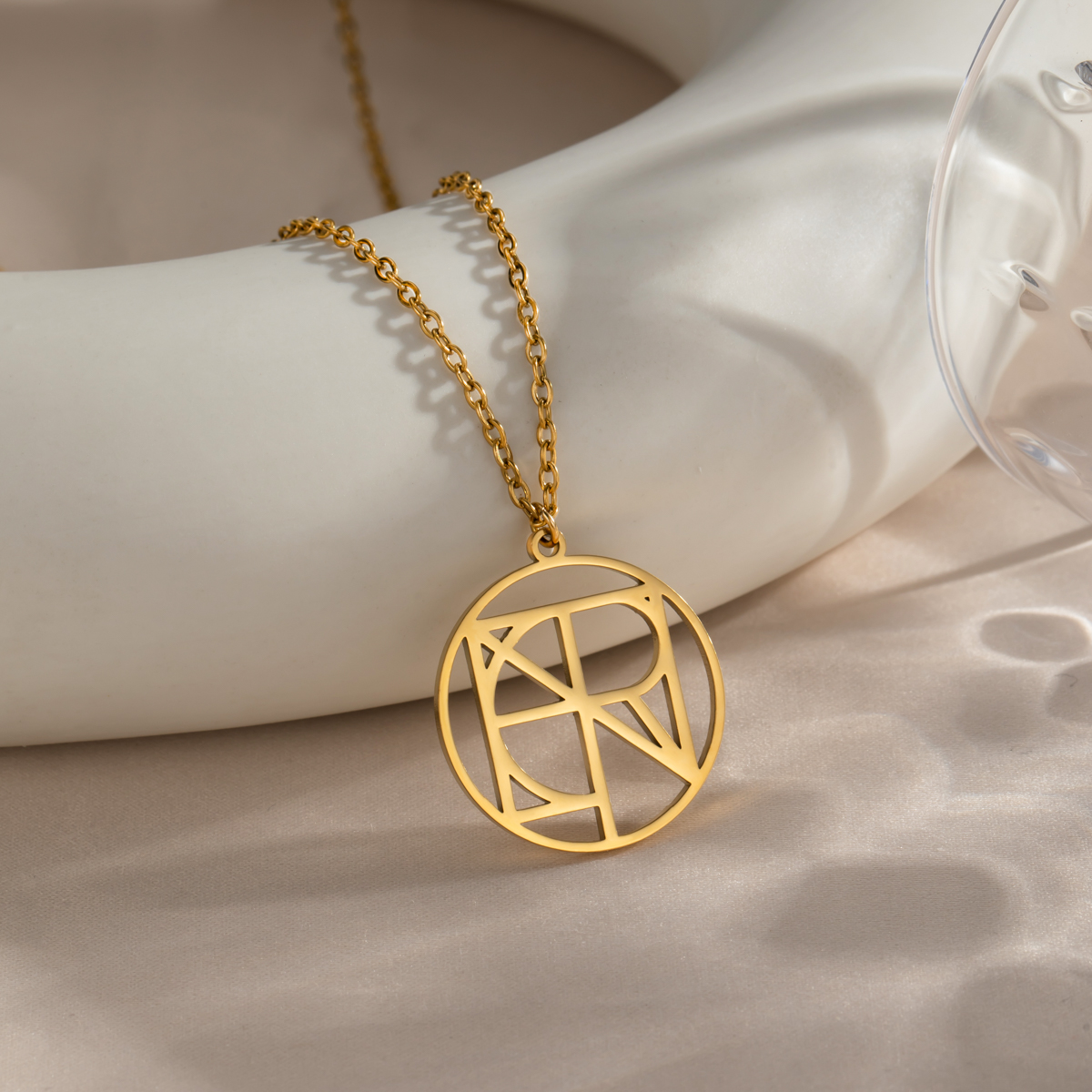 Personalized Name Logo Pendant Necklace