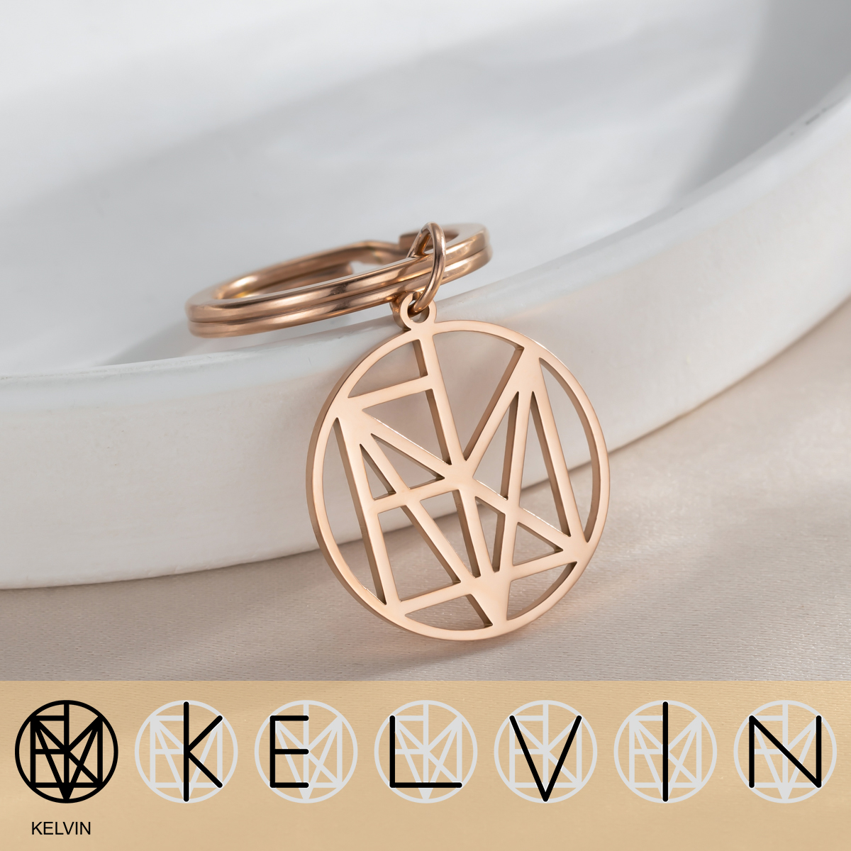 Custom Personalized Name Logo Keychain