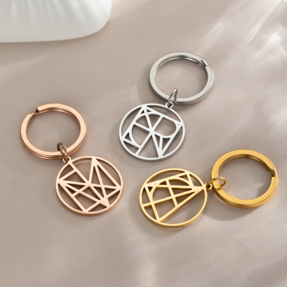 Custom Personalized Name Logo Keychain