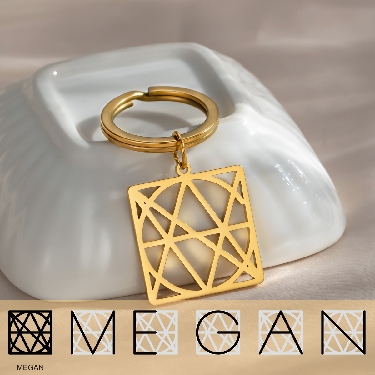 Custom Personalized Name Logo Keychain