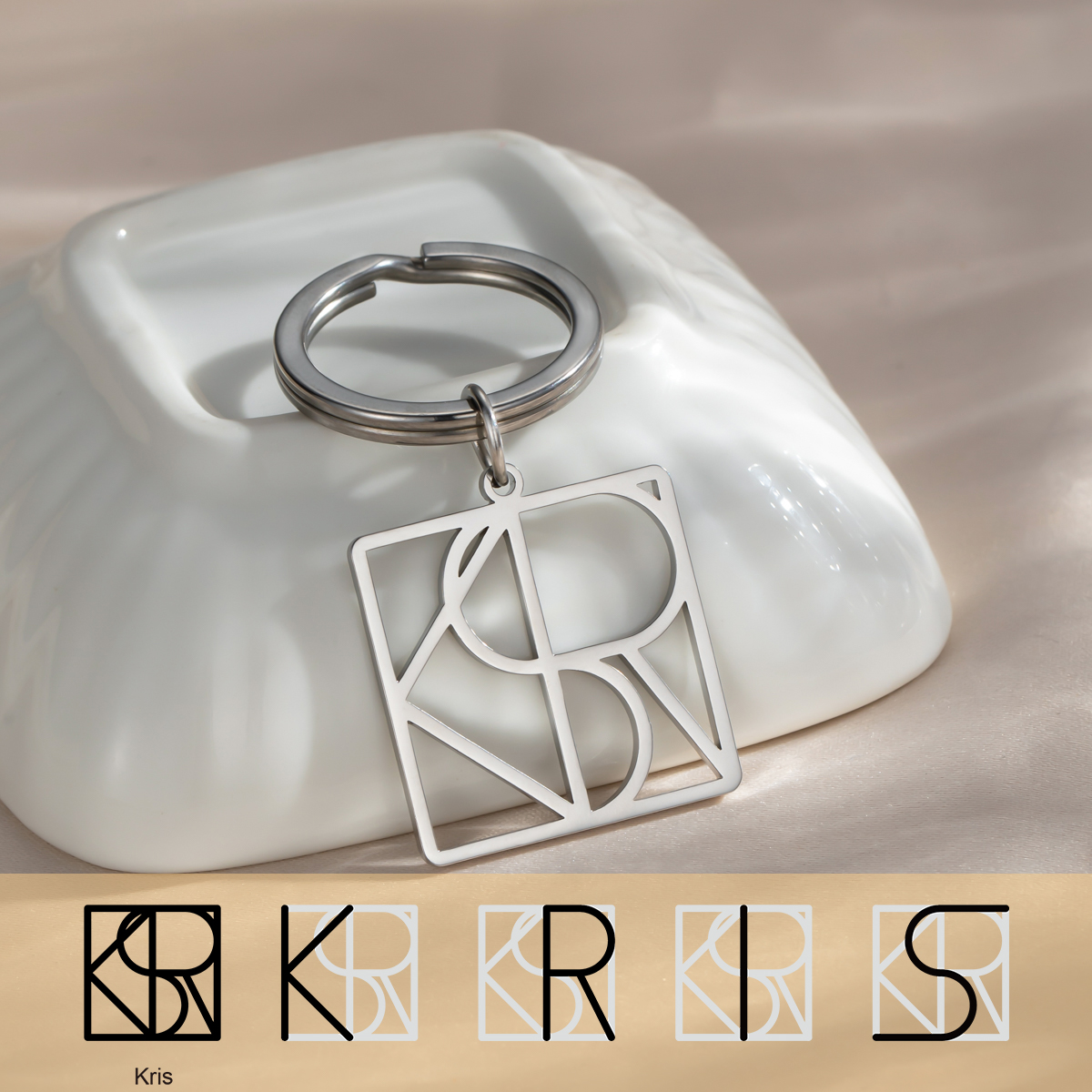 Custom Personalized Name Logo Keychain