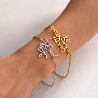 Custom Hand Painted Text and Pattern Bracelets and AnkleS 