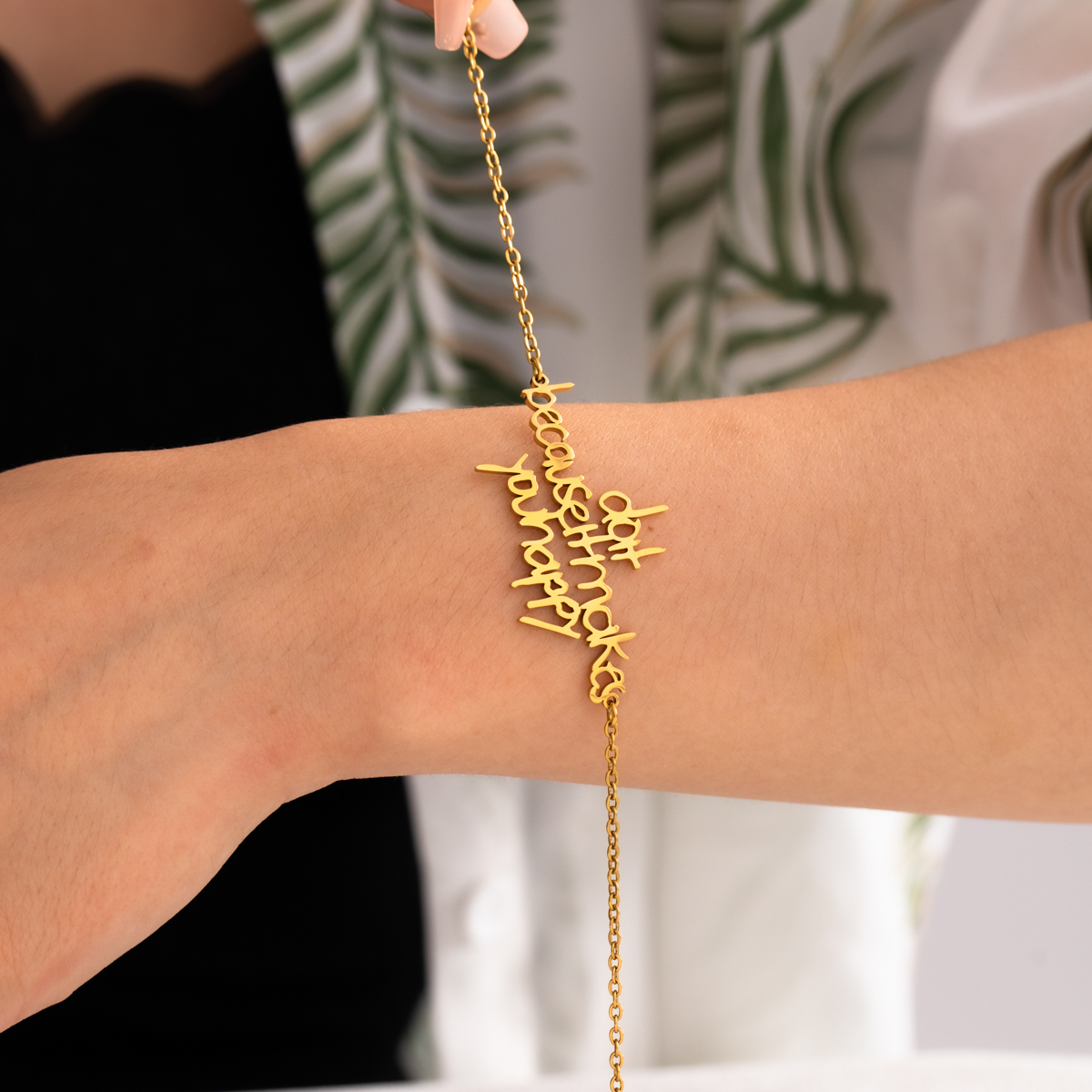 Custom Hand Painted Text and Pattern Bracelets and AnkleS 