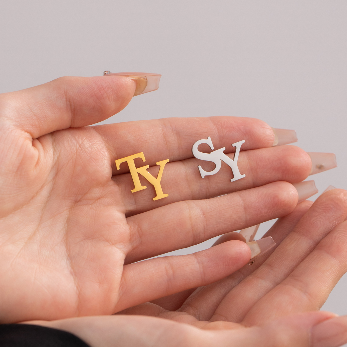 Double Initial Personalised Brooch