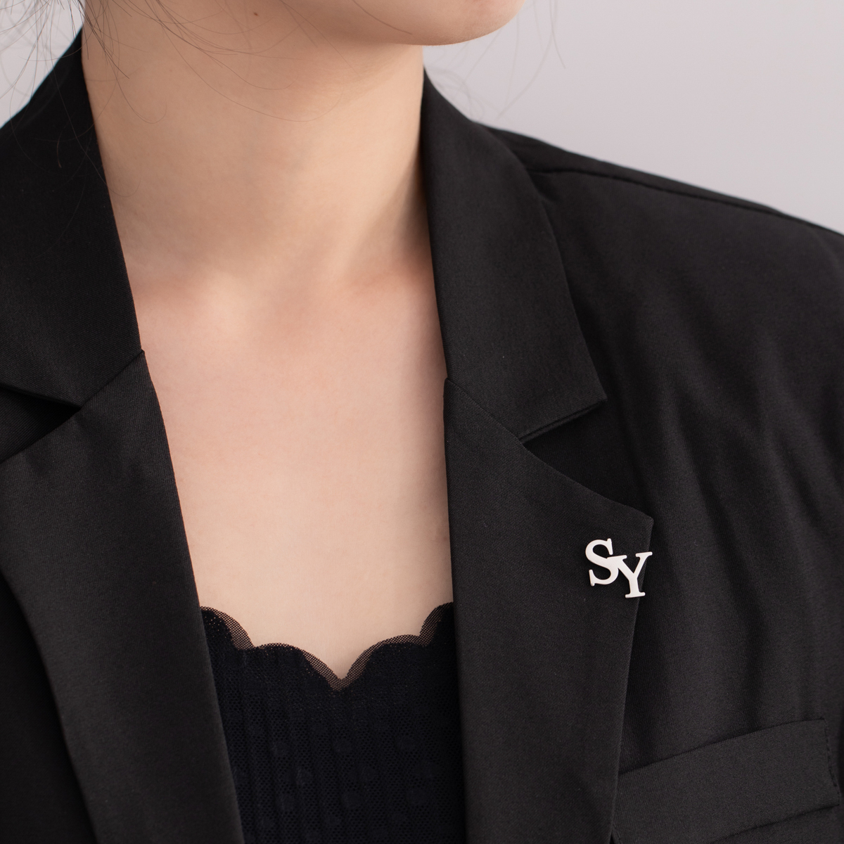 Double Initial Personalised Brooch