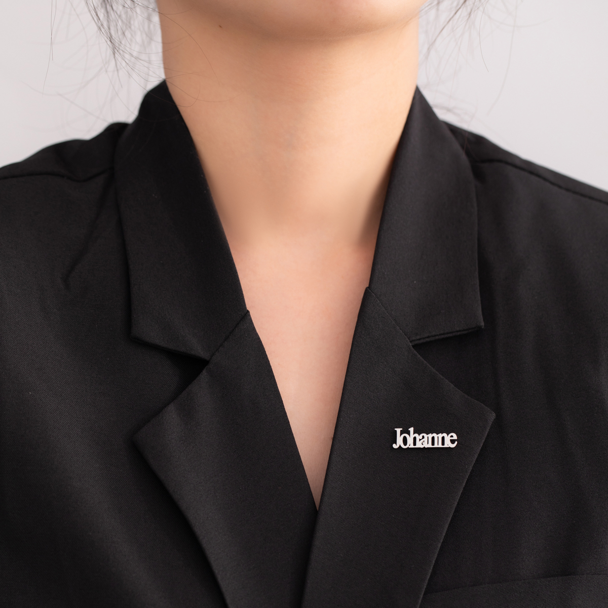 Stainless Steel Custom Name Brooch