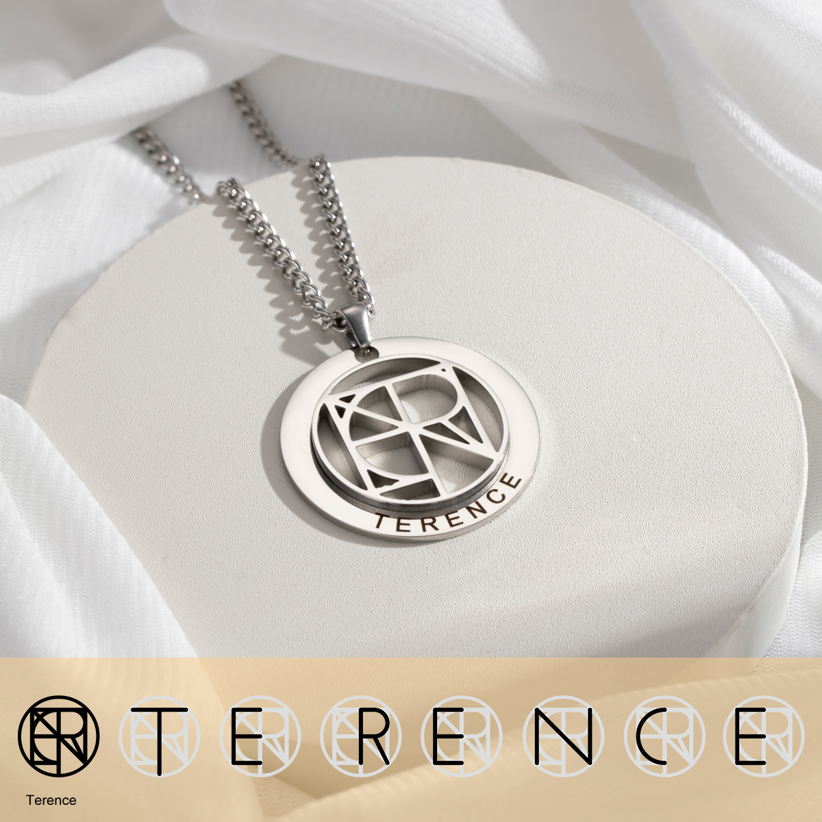 Personalized Engraved Name Logo Necklace