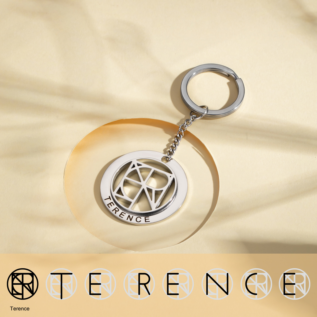 Personalized Engraved Name Logo Keychain