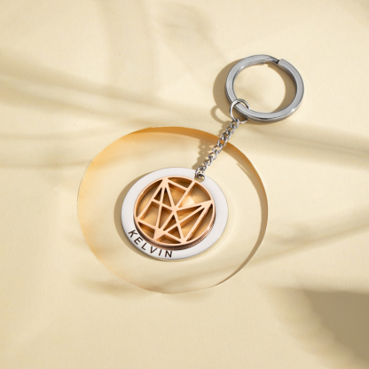 Personalized Engraved Name Logo Keychain