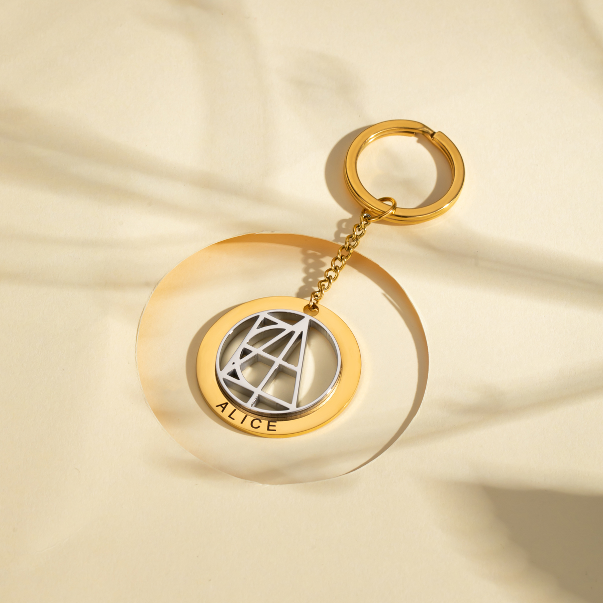 Personalized Engraved Name Logo Keychain