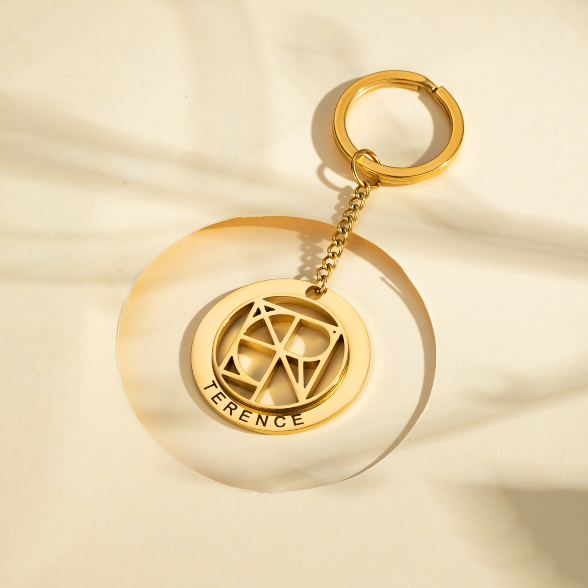 Personalized Engraved Name Logo Keychain