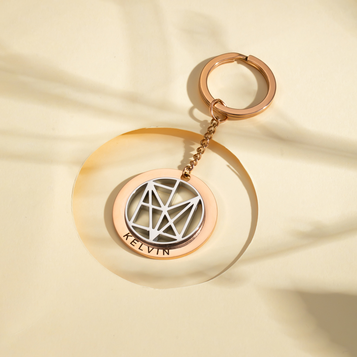 Personalized Engraved Name Logo Keychain