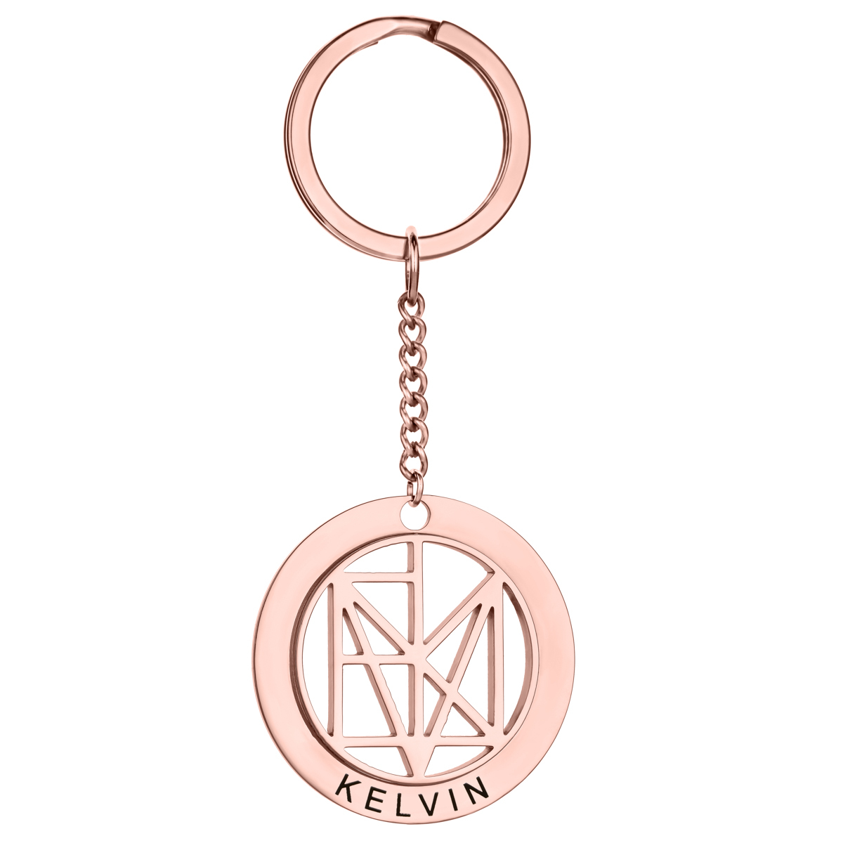 Personalized Engraved Name Logo Keychain