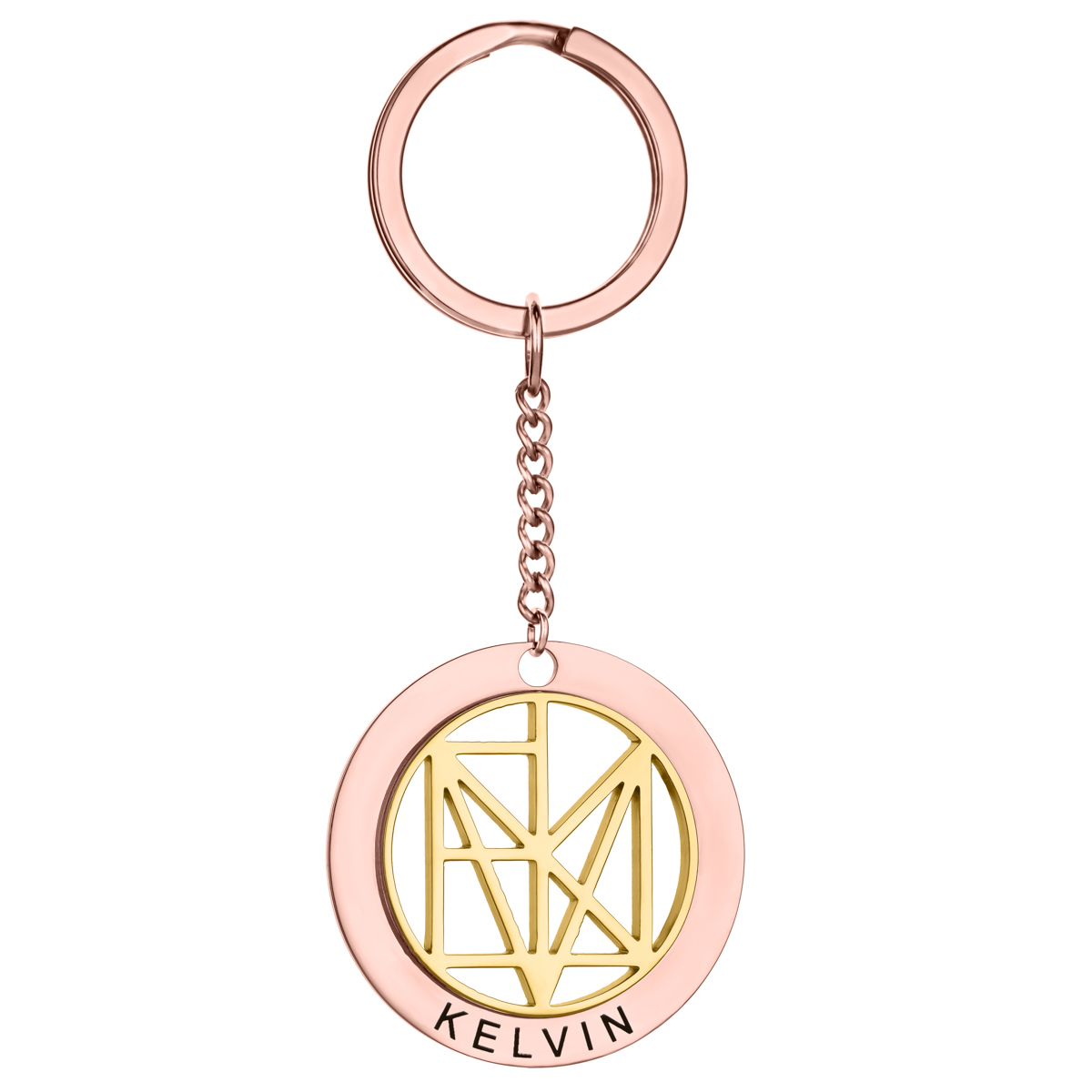 Personalized Engraved Name Logo Keychain