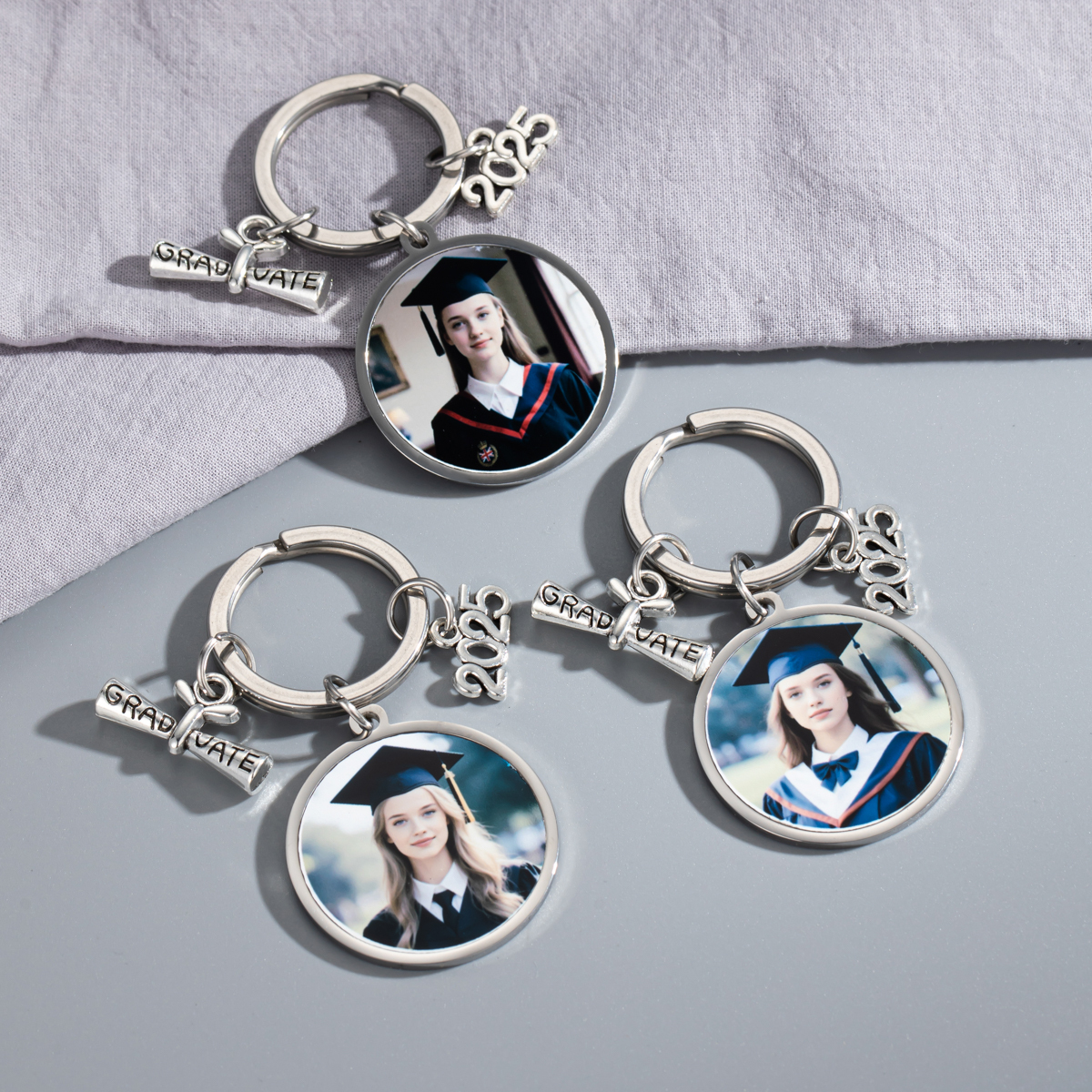 Personalized Photo Printed Keychain