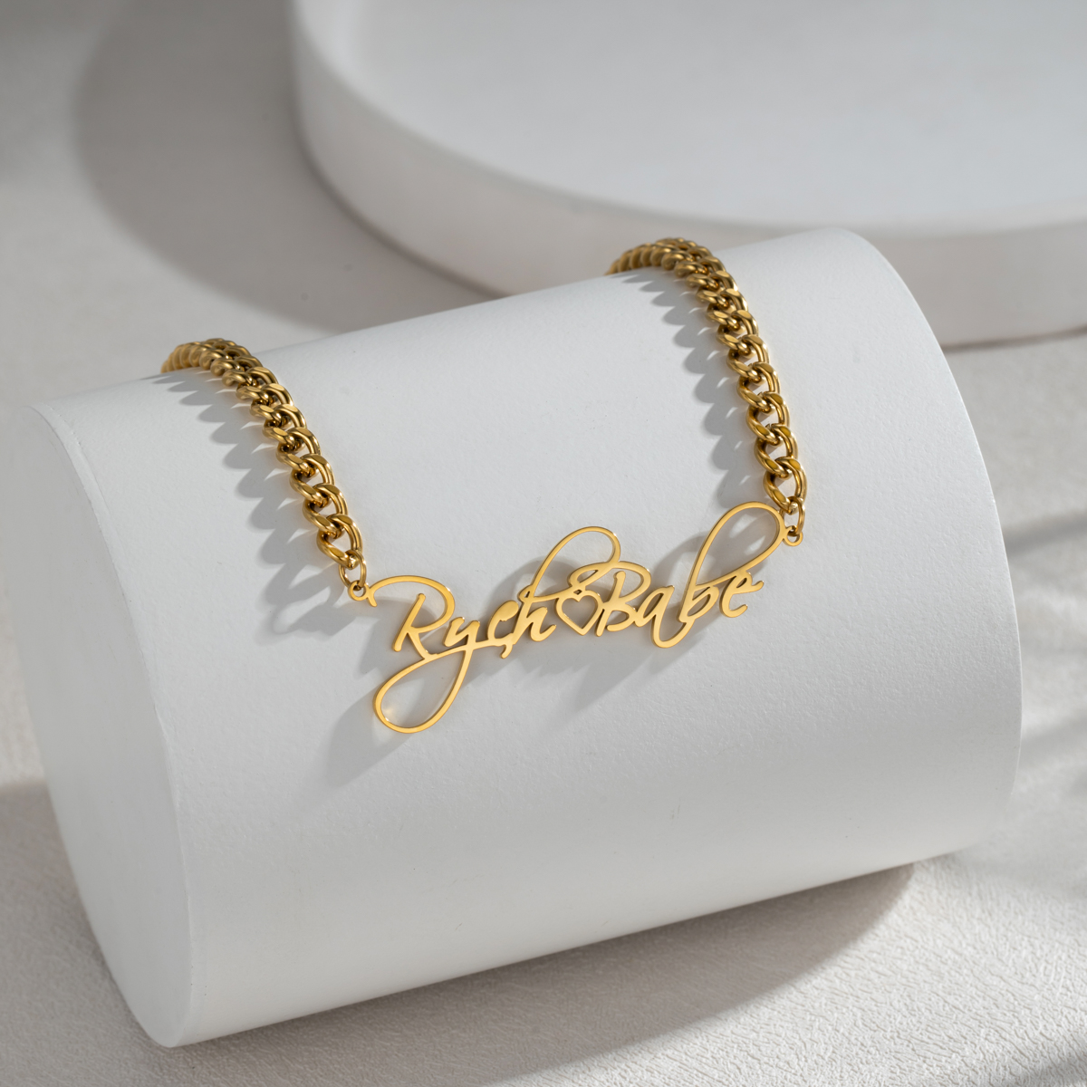 Custom Name Exaggerated Handwriting Style Necklace
