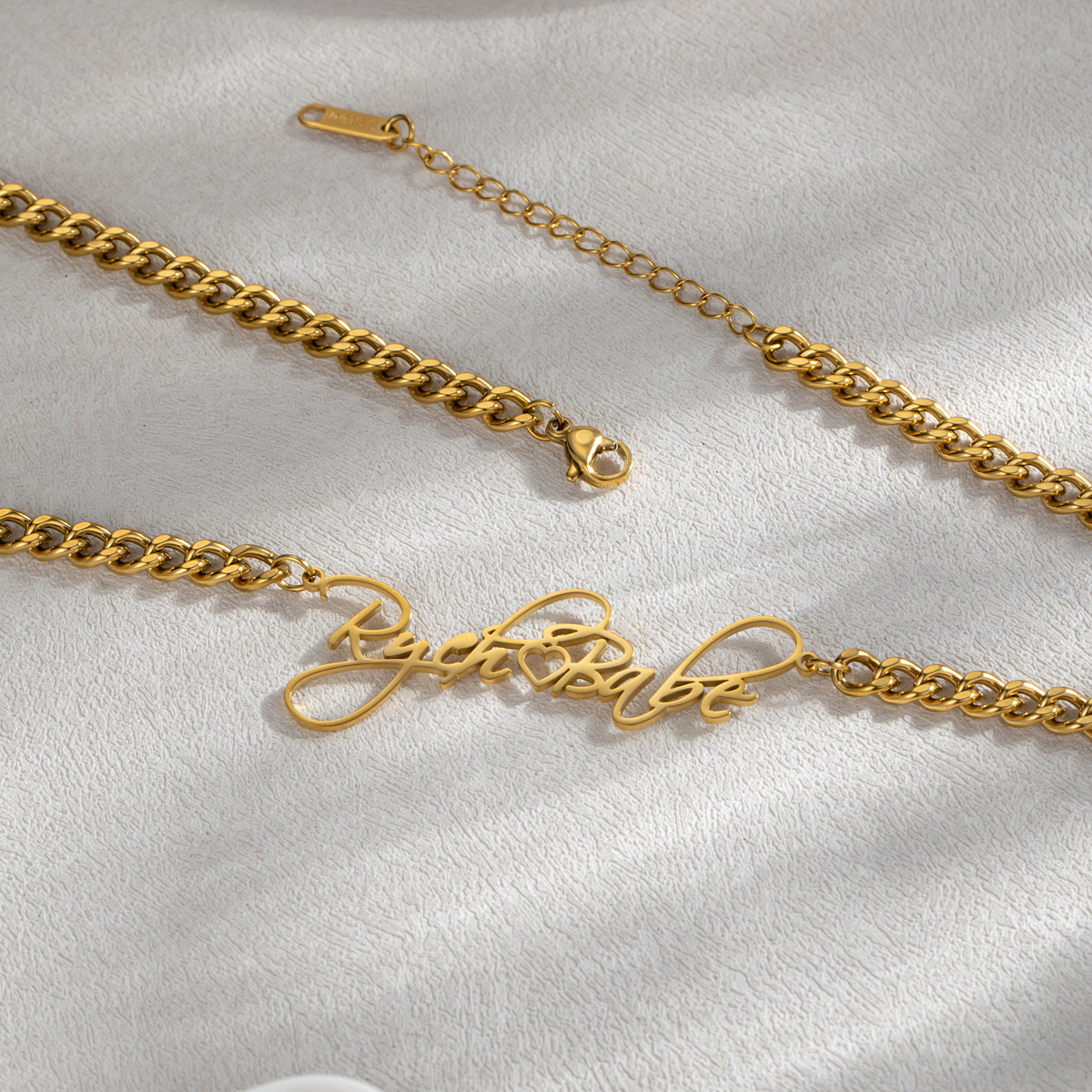 Custom Name Exaggerated Handwriting Style Necklace