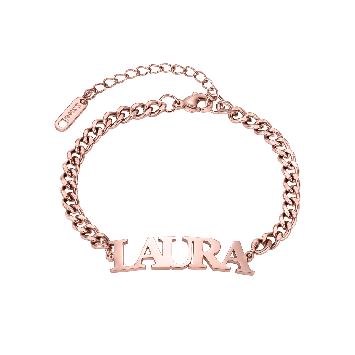 Custom Name Bracelets and Ankle with the Same Font as PRADA