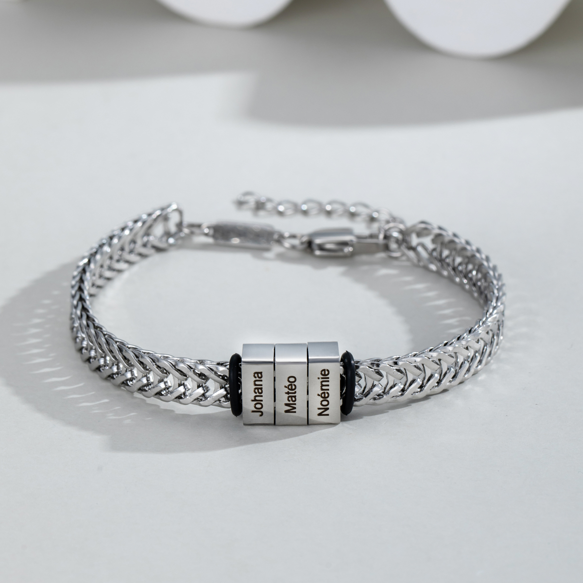 Men‘s Personalized Multi Name Engraved Bracelet