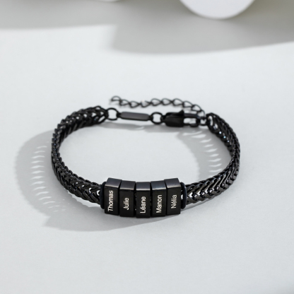 Men‘s Personalized Multi Name Engraved Bracelet