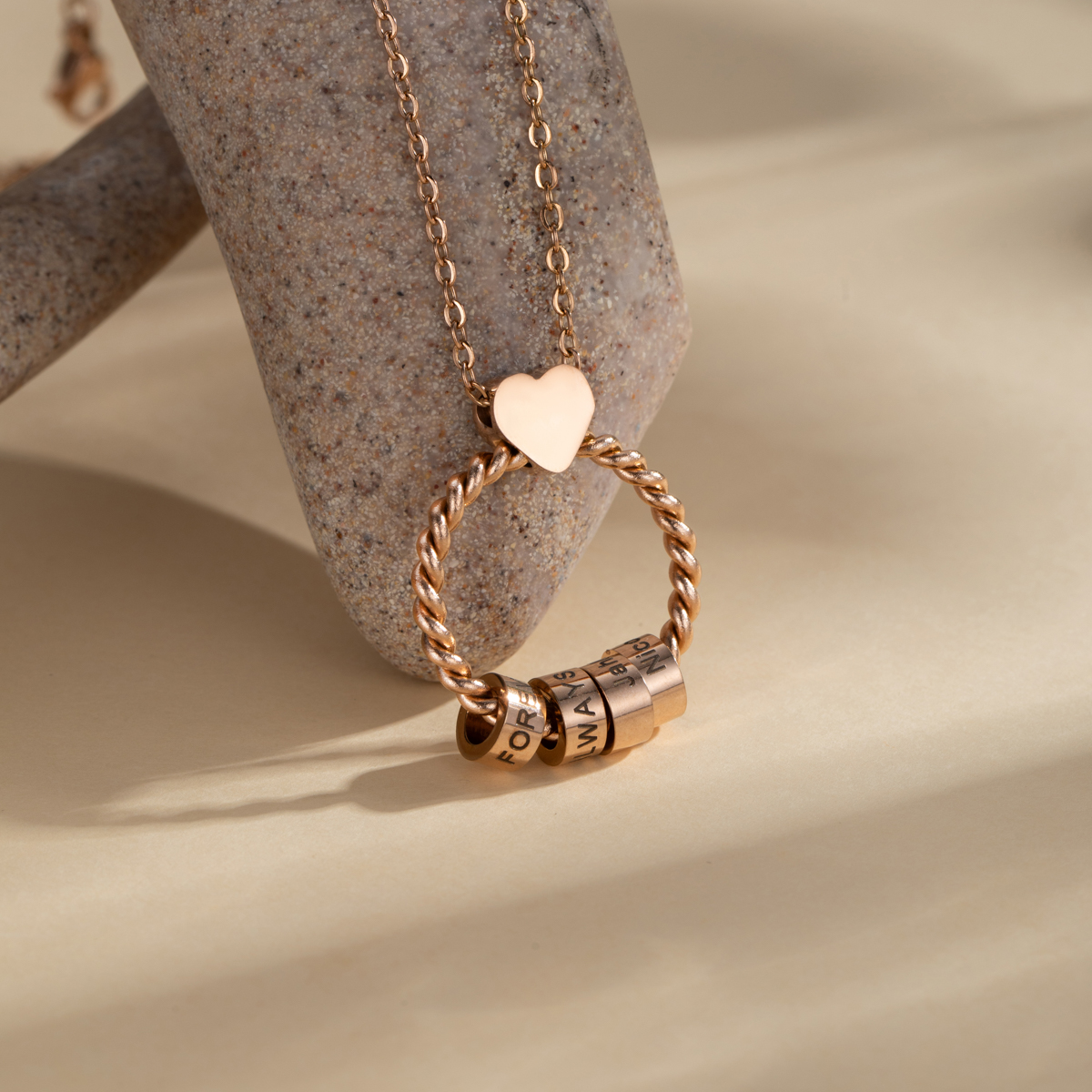 Customized Multi Name Engraved Necklace